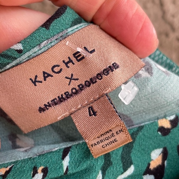 Kachel x Anthropologie Leo print jade jumpsuit - Picture 8 of 8